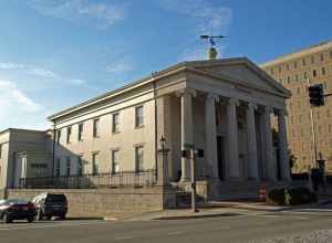 The First National Bank Building in Huntsville, Alabama, listed on the National Register of Historic Places.