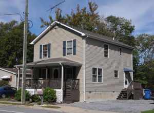 Jonathan Woodley House HOUSE ON MAIN STREET IN LITTLE CREEK HAS BEEN SUBSTANTIALLY ALTERED FROM WHEN IT WAS BUILT CIRCA 1850 BY WOODLEY, A CARPENTER BY TRADE. LOCALS HAVE VERIFIED THAT THIS IS THE HOUSE ON THE REGISTRY.