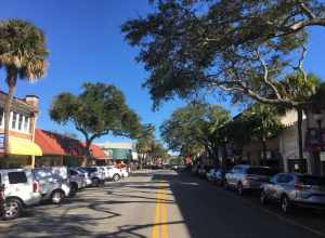 Downtown Melbourne, Florida in 2020. Road is E New Haven Ave according to location in exif