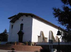 The Mission San José (California) in the Mission San José district of Fremont, California, USA.  View is looking northeast from Mission Boulevard.