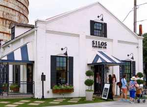 The Silos Baking Co. at Magnolia Market in Waco, Texas, United States. The building is estimated to be over 100 years old. Chip and Joanna Gaines purchased the property in 2014 and opened the bakery in June 2016. They sell muffins, pastries, rolls
