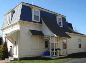 Solon Dogget House in Quincy, Massachusetts, built in 1872 and added to the National Register of Historic Places in 1989. External link: http://thomascranelibrary.org/htm/299.htm