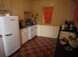 The 1948 Kitchen in the Historic Period Rooms exhibit at The Grace Museum in Abilene, Texas (United States).