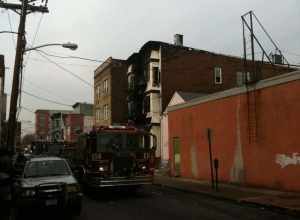 A house on 40th Street between Bergenline Avenue and Kennedy Boulevard in Union City, New Jersey that was damaged by a fire on the morning of March 10, 2010. Photo by Luigi Novi. This photo may be used for any purpose, provided that the photographer