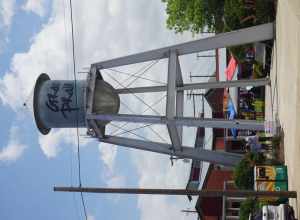 The Market Square water tower in Grand Prairie, Texas (United States).