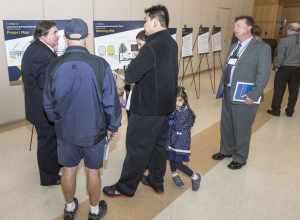 Some of the presentation material at the Long Island Rail Road's community meetings to allow members of the public to learn more about the project and provide their input on an 82-page “Draft Scoping Document” released earlier this month. This