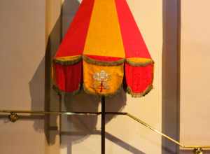 The Umbraculum in Saint Anthony Cathedral Basilica in Beaumont, Texas.