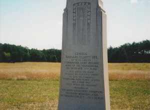 A memorial at Manassas National Battlefield Park in Manassas, Virginia (United States).